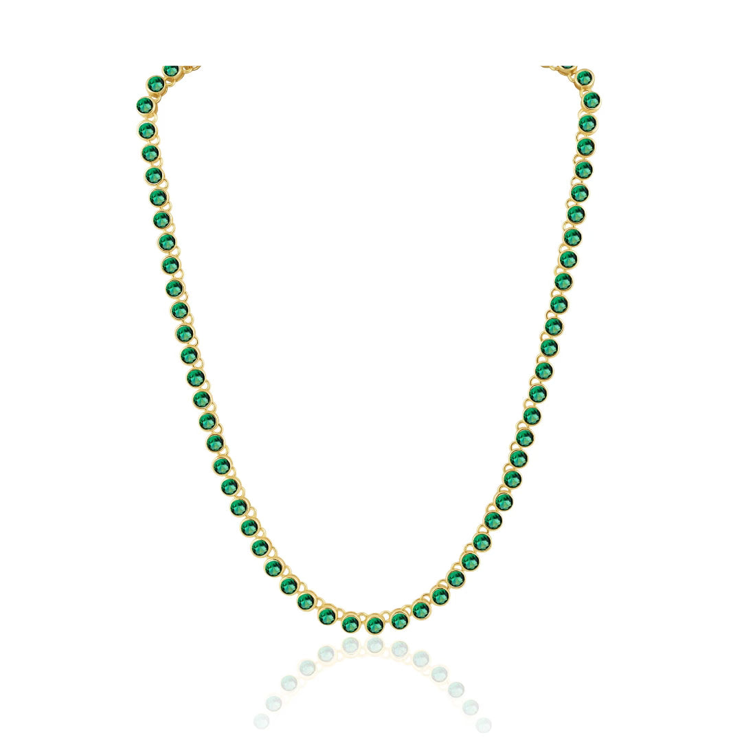 Emerald Tennis Necklace