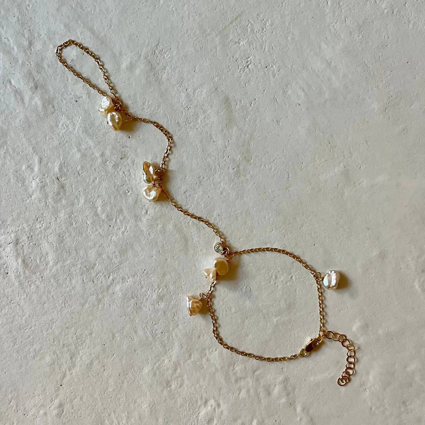 Pearl Flake Hand Chain