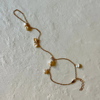 Pearl Flake Hand Chain