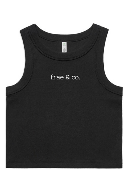 Womens Organic Rib Crop Tank