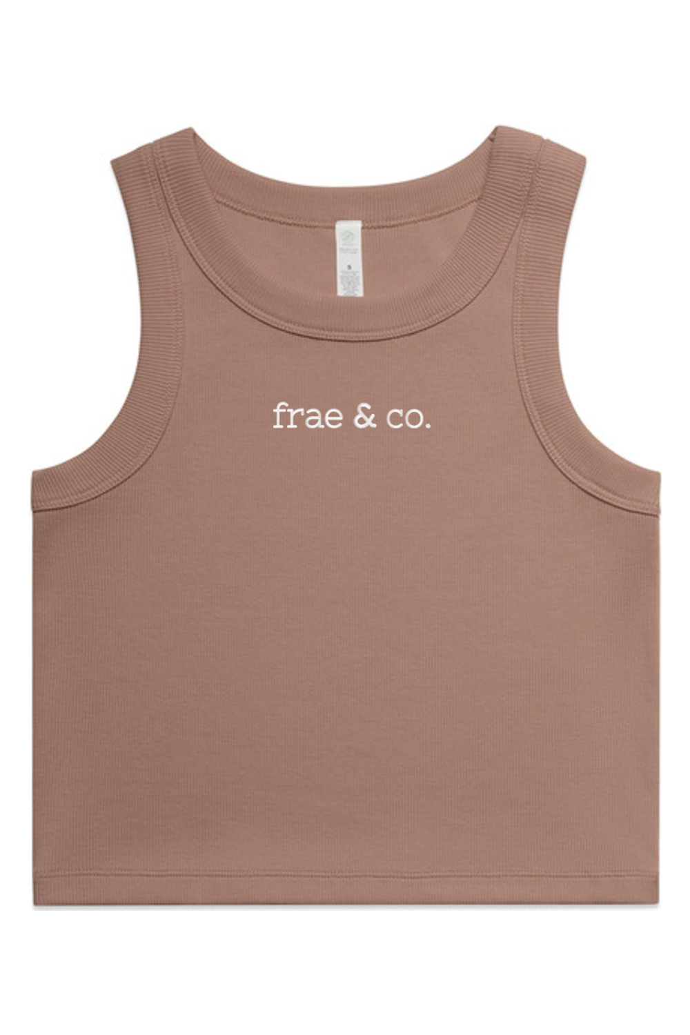Womens Organic Rib Crop Tank